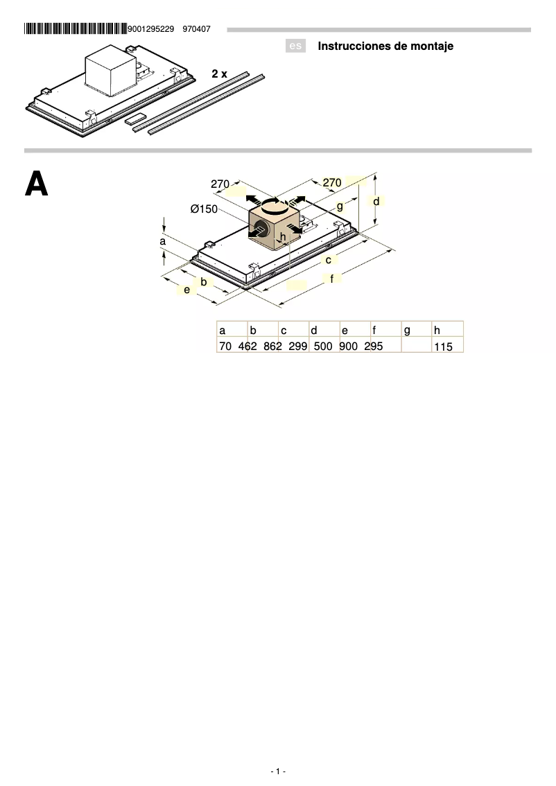 Imagen de la primera página del manual del dispositivo 3BE297RB