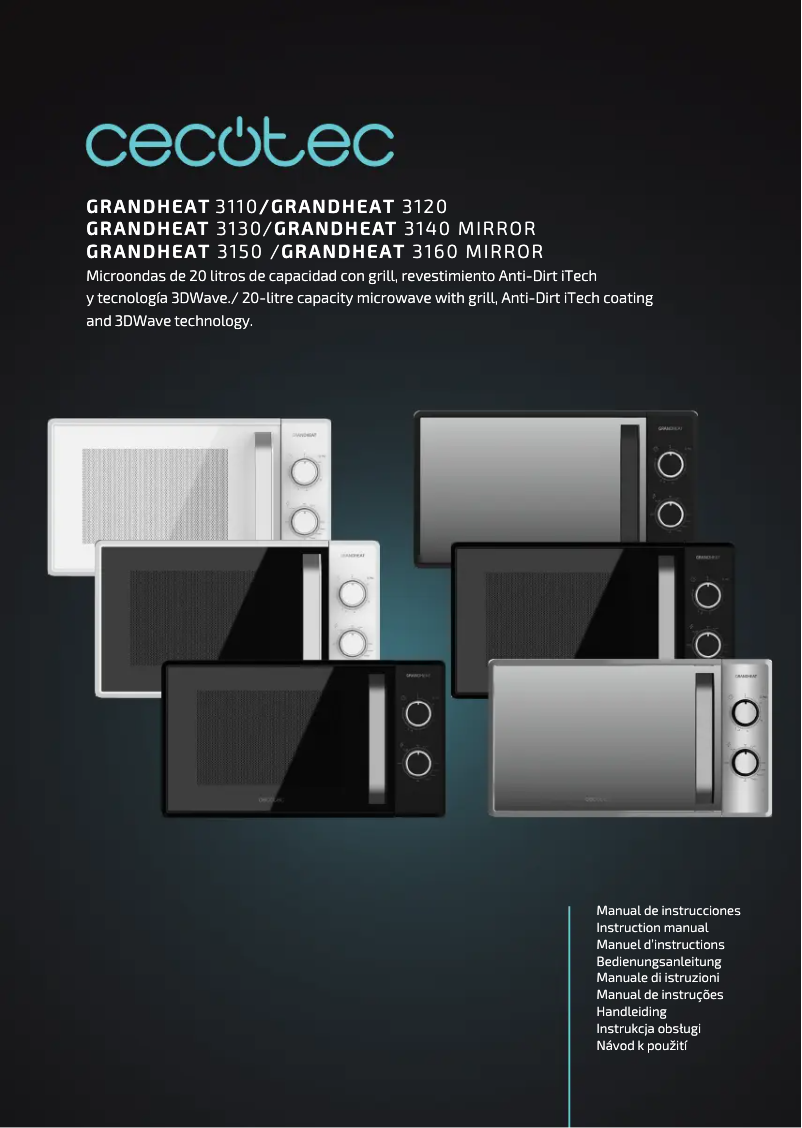 Página 1 del manual Manual de usuario Cecotec Grandheat 3150