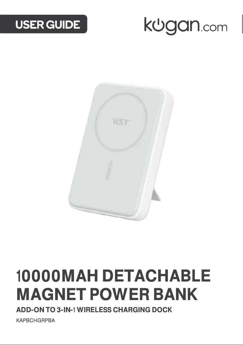 Imagen de la primera página del manual del dispositivo KAPBCHGRPBA