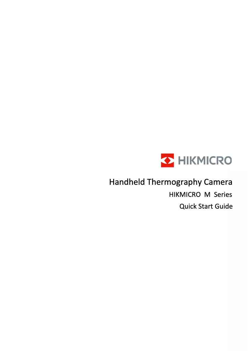 Página 1 del manual Manual de usuario Hikmicro M11