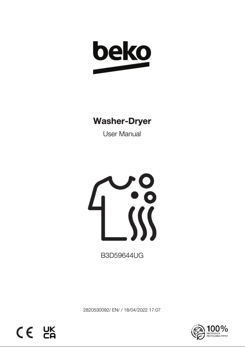Página 1 del manual Manual de usuario Beko B3D59644UW