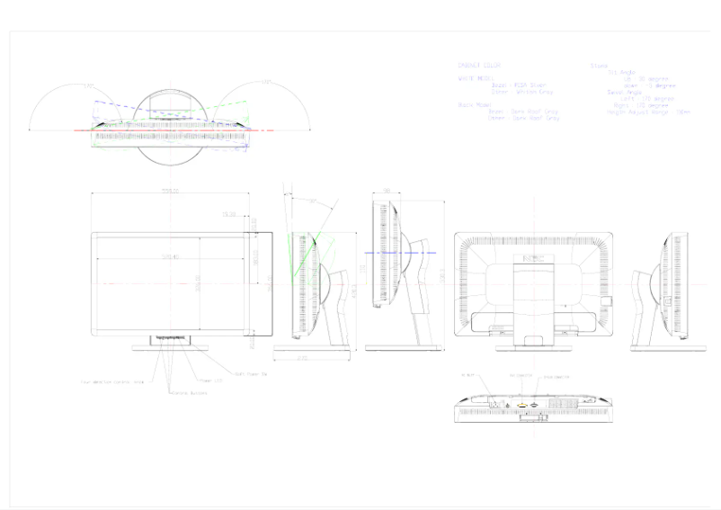 Imagen de la primera página del manual del dispositivo MultiSync LCD2470WVX