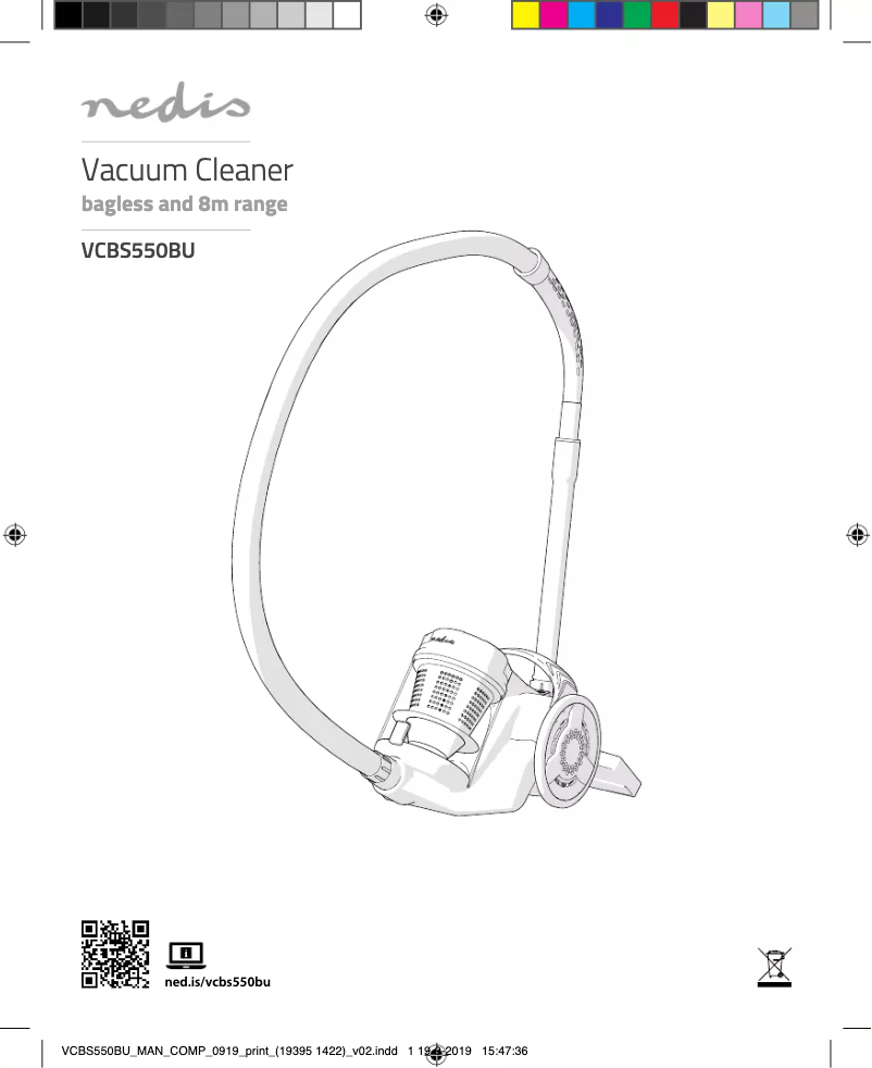 Página 1 del manual Manual de usuario Nedis VCBS550BU
