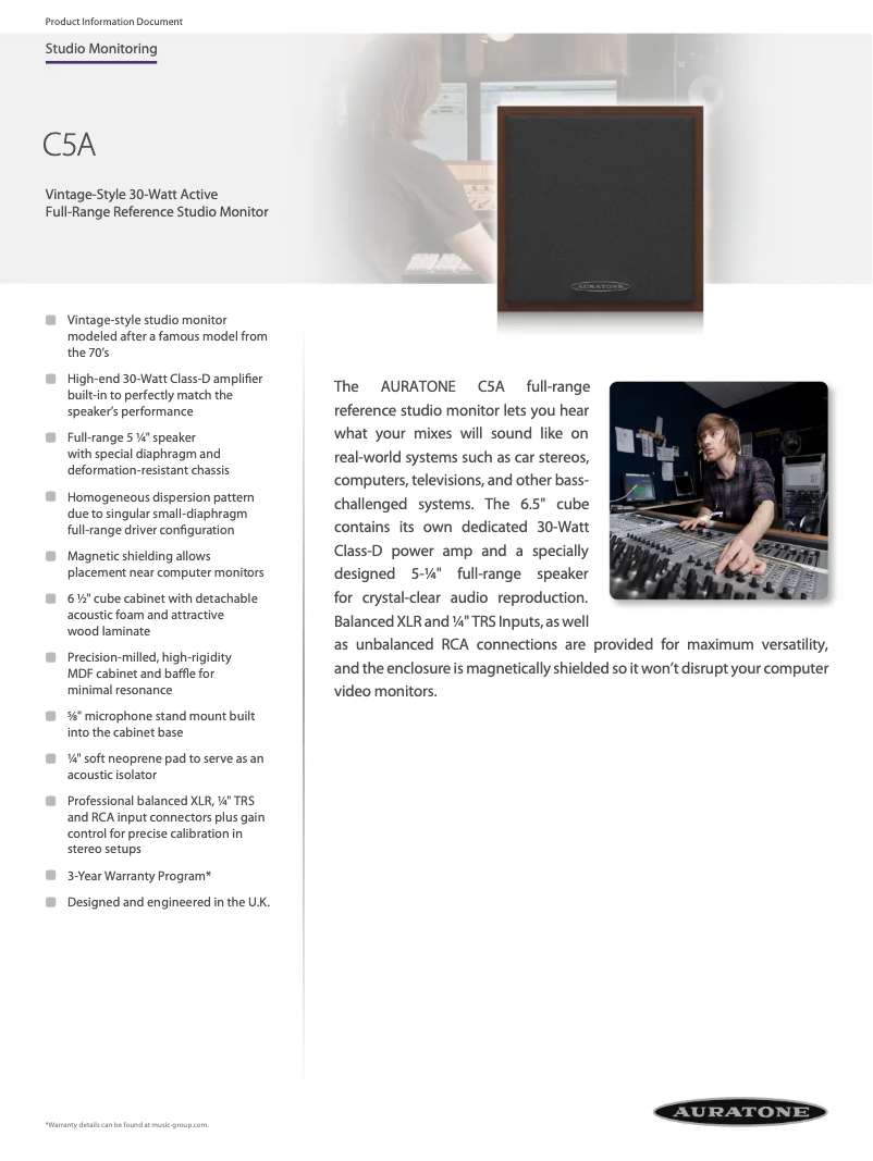 Imagen de la primera página del manual del dispositivo C5A
