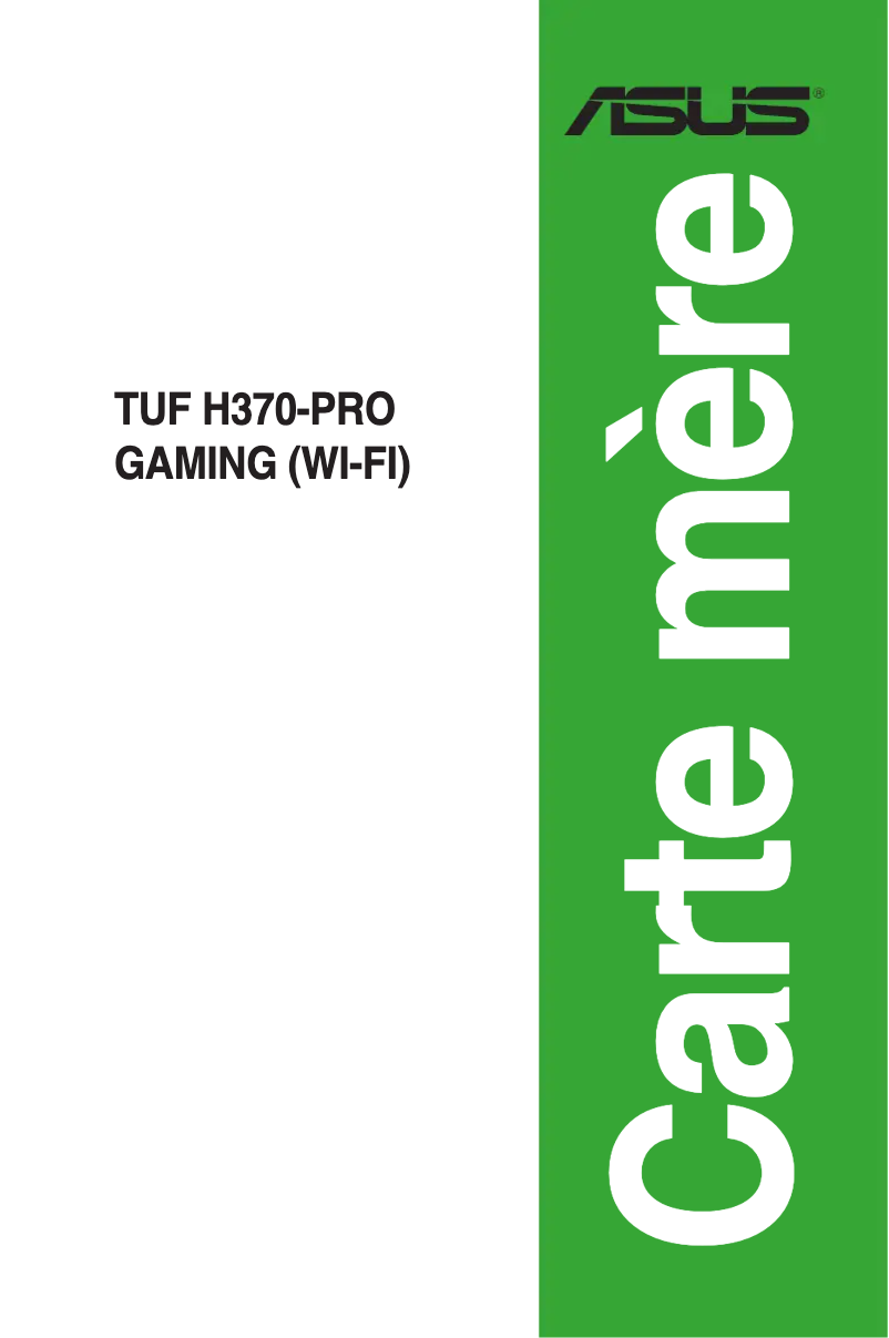 Imagen de la primera página del manual del dispositivo TUF H370-PRO GAMING