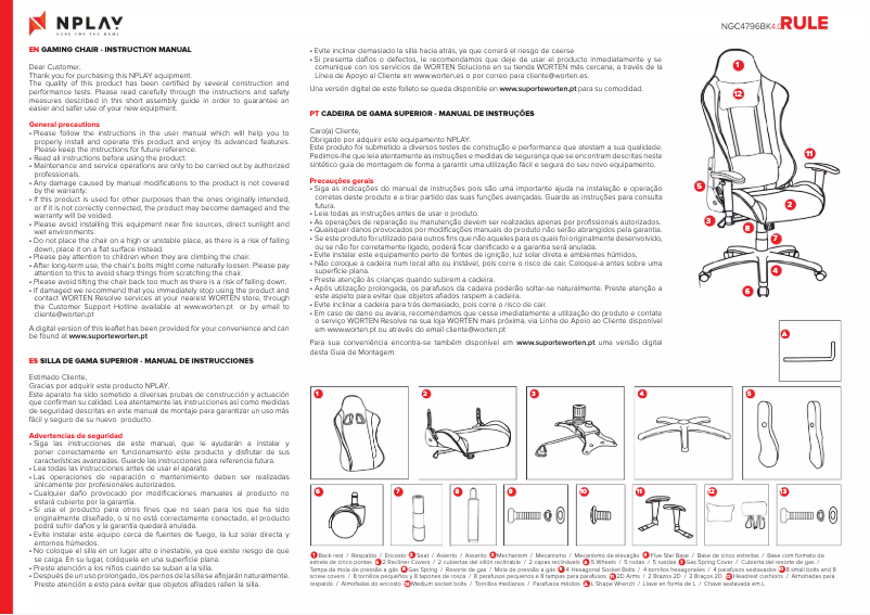 Imagen de la primera página del manual del dispositivo RULE 4.0