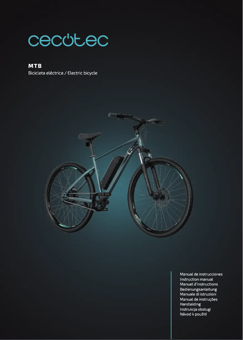 Imagen de la primera página del manual del dispositivo MTB