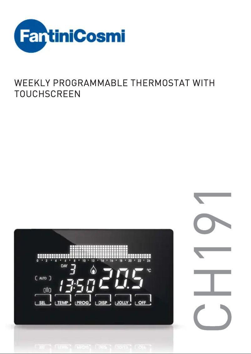 Imagen de la primera página del manual del dispositivo Intellitouch CH191