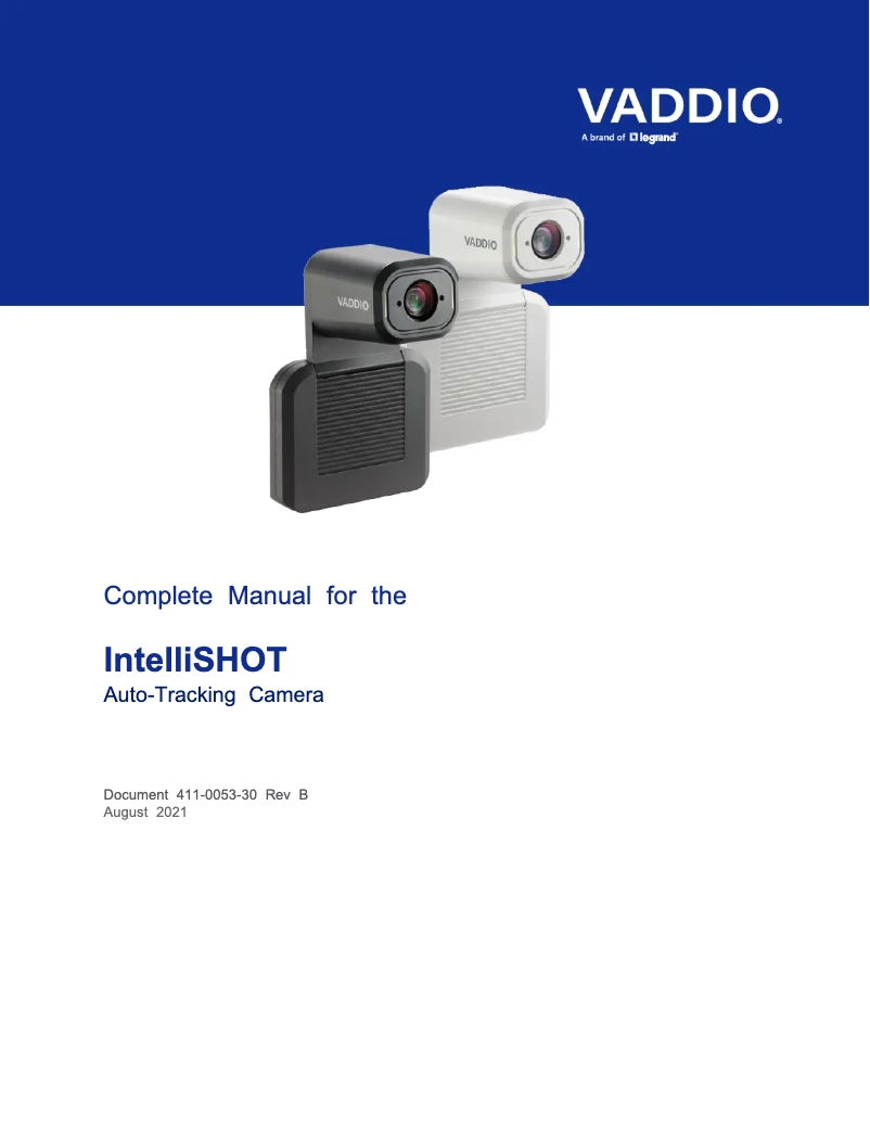 Imagen de la primera página del manual del dispositivo IntelliSHOT