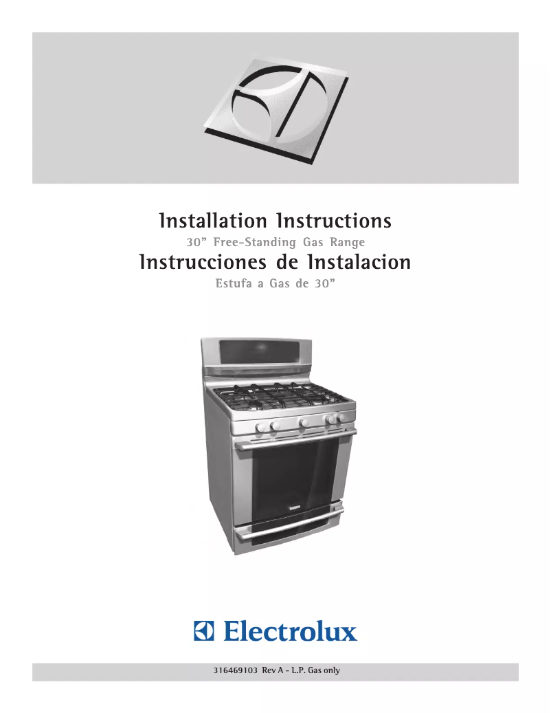 Página 1 del manual Guía de instalación Electrolux EW3LGF65GS