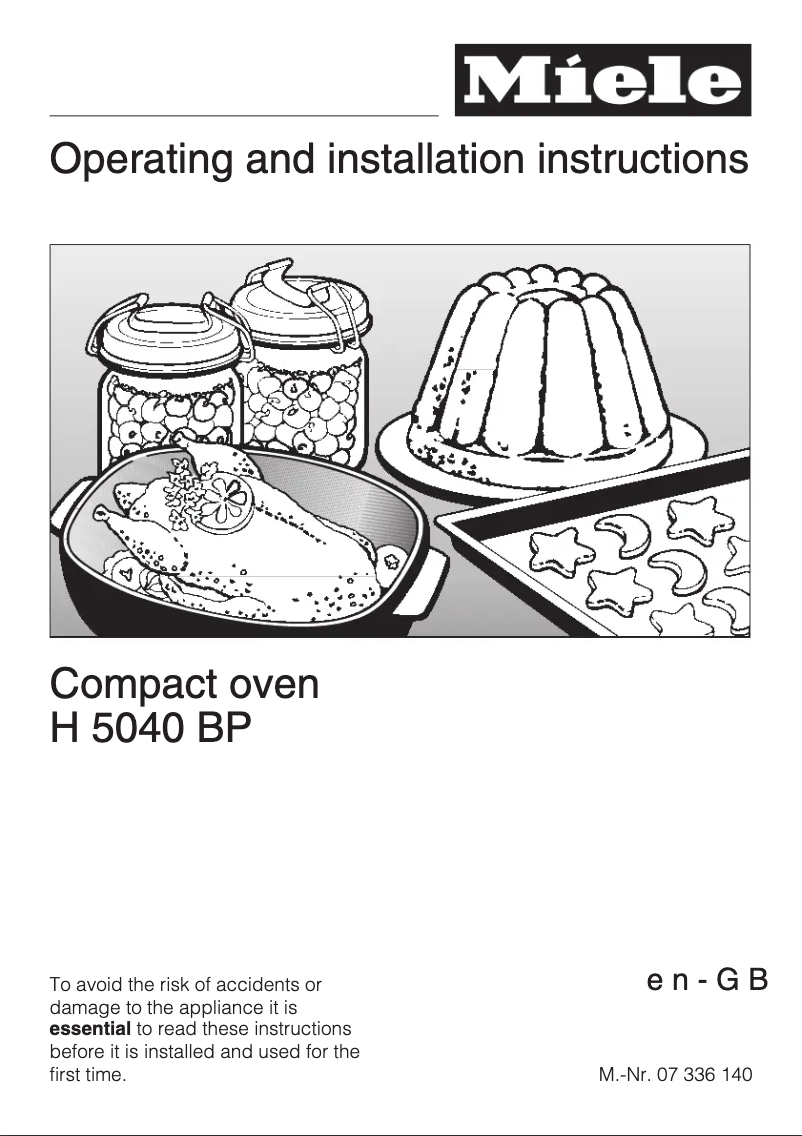 Imagen de la primera página del manual del dispositivo H 5040 BP