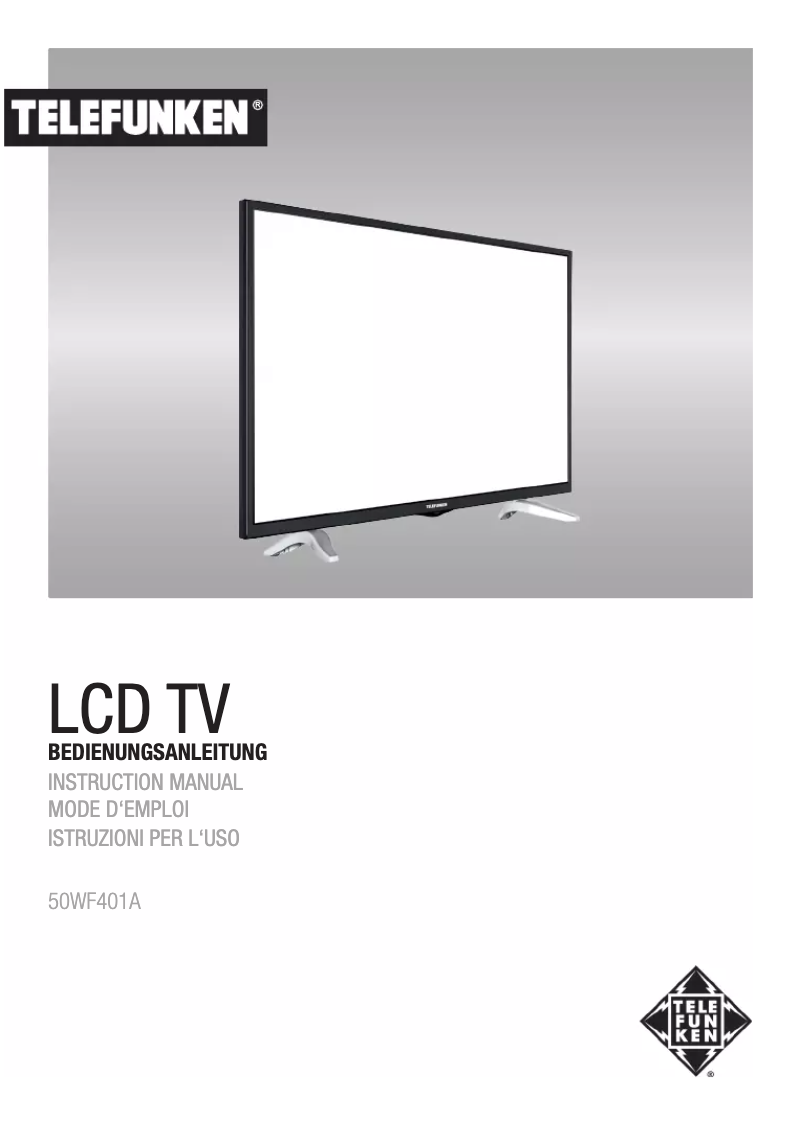 Imagen de la primera página del manual del dispositivo 50WF401A