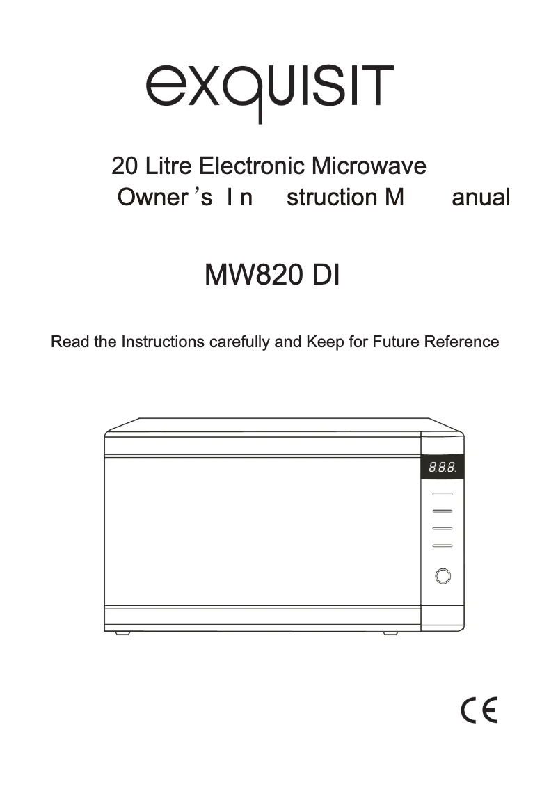 Imagen de la primera página del manual del dispositivo MW820DI