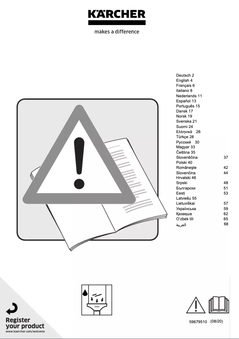Página 1 del manual Manual de usuario Kärcher WV 2 Premium Plus