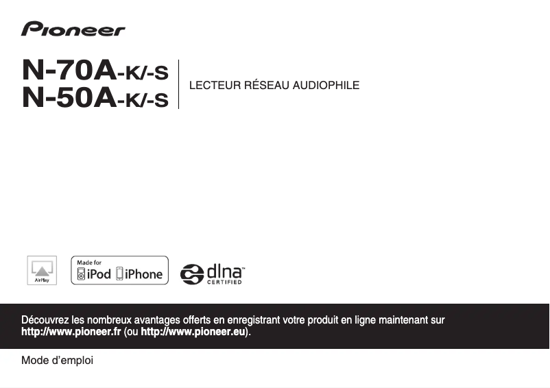 Página 1 del manual Manual de usuario Pioneer N-70A-S