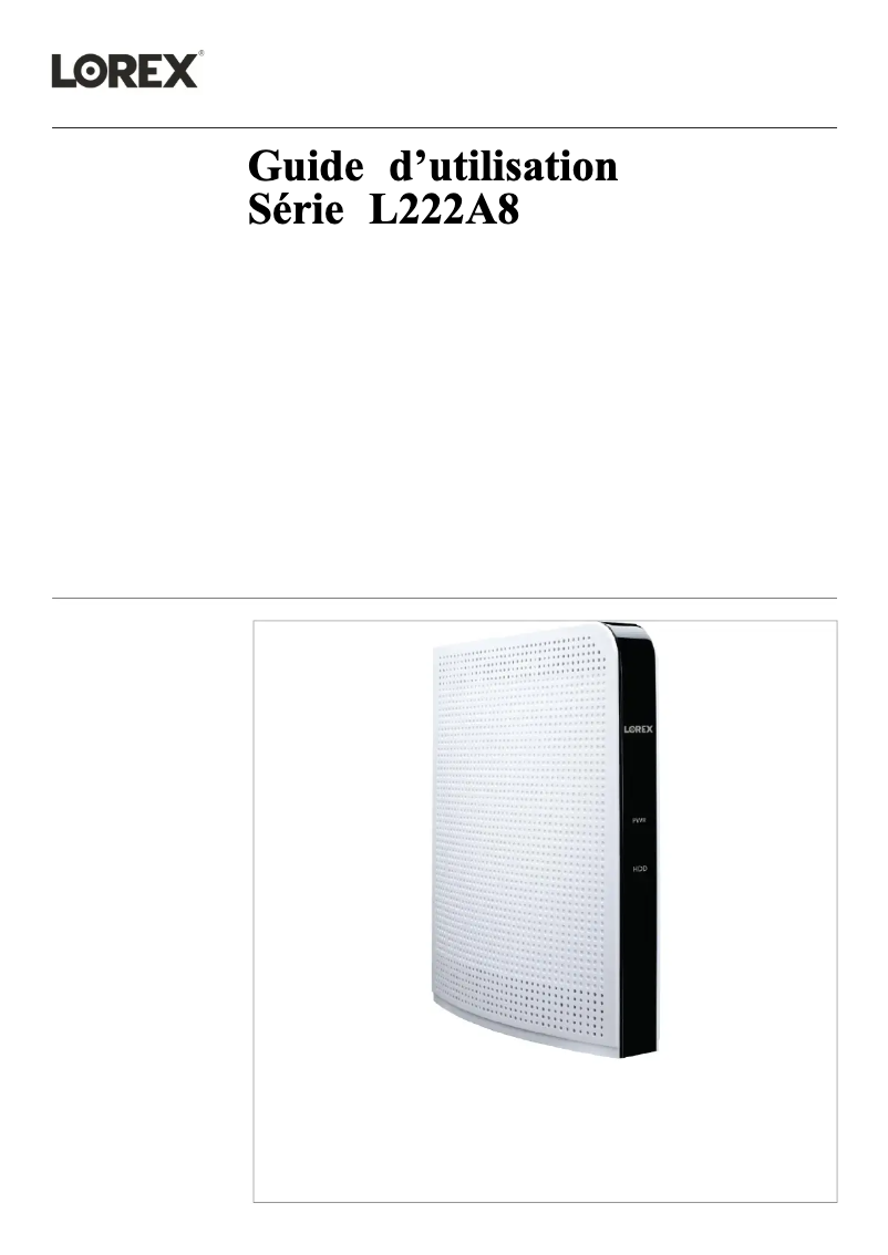 Imagen de la primera página del manual del dispositivo L222A8