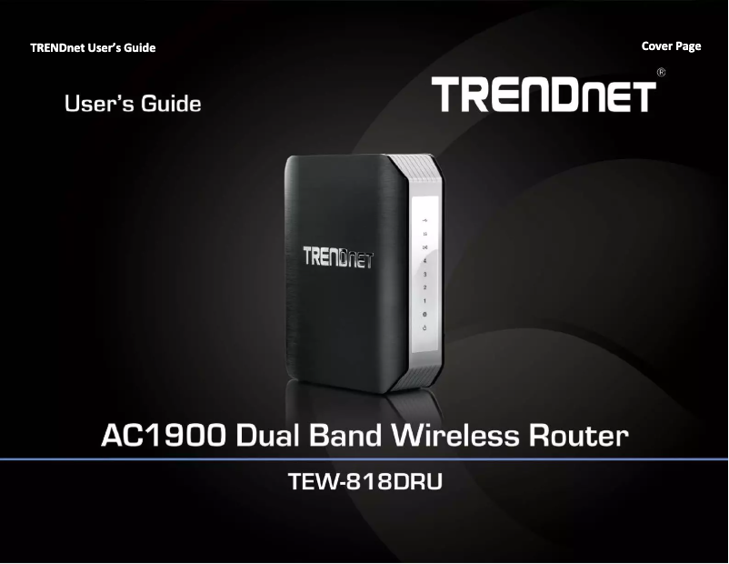Imagen de la primera página del manual del dispositivo RB-TEW-818DRU