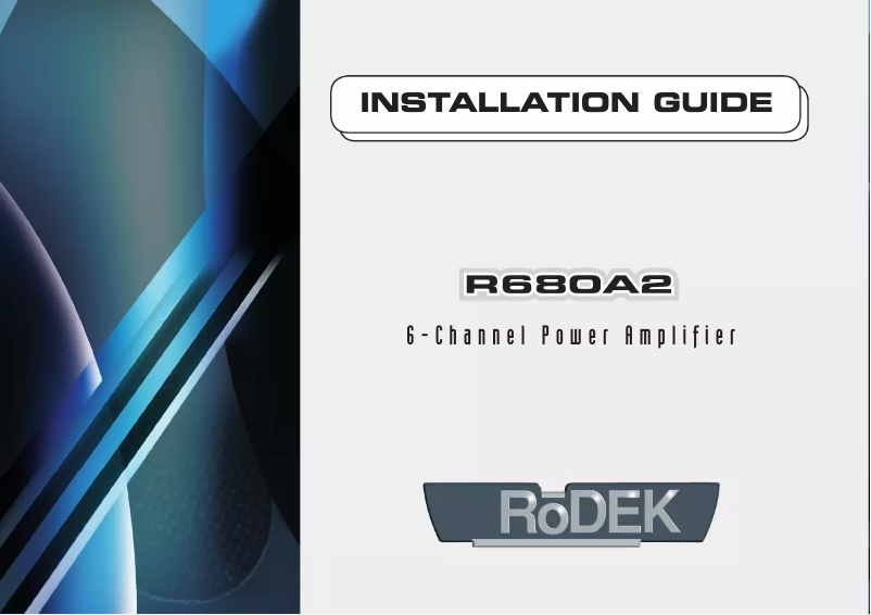 Página 1 del manual Manual de usuario Rodek R680A2