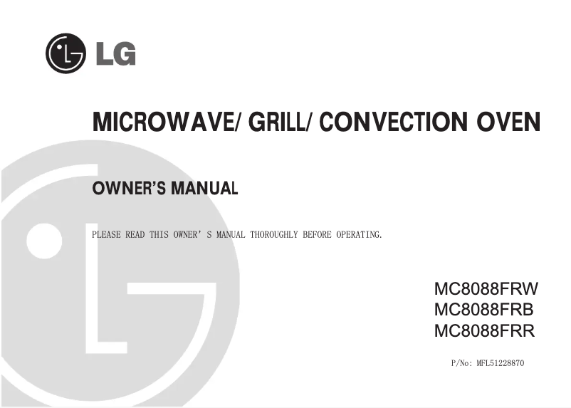 Página 1 del manual Manual de usuario LG MC8088FRB