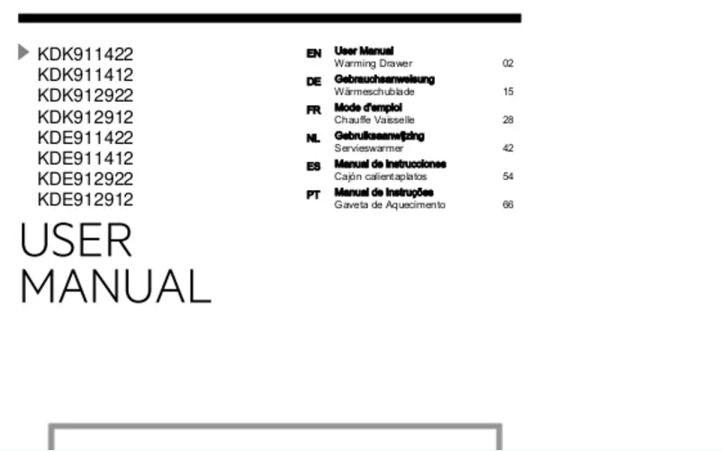 Página nº 1 - Manual de usuario AEG KDK912922M