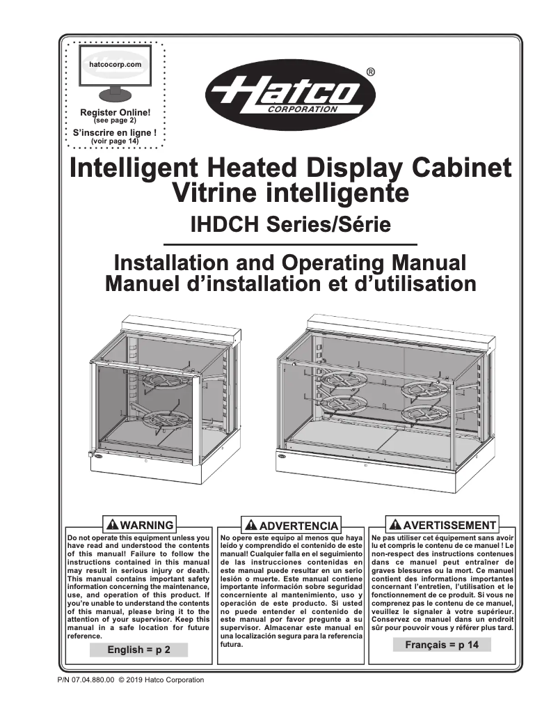 Imagen de la primera página del manual del dispositivo IHDCH-28