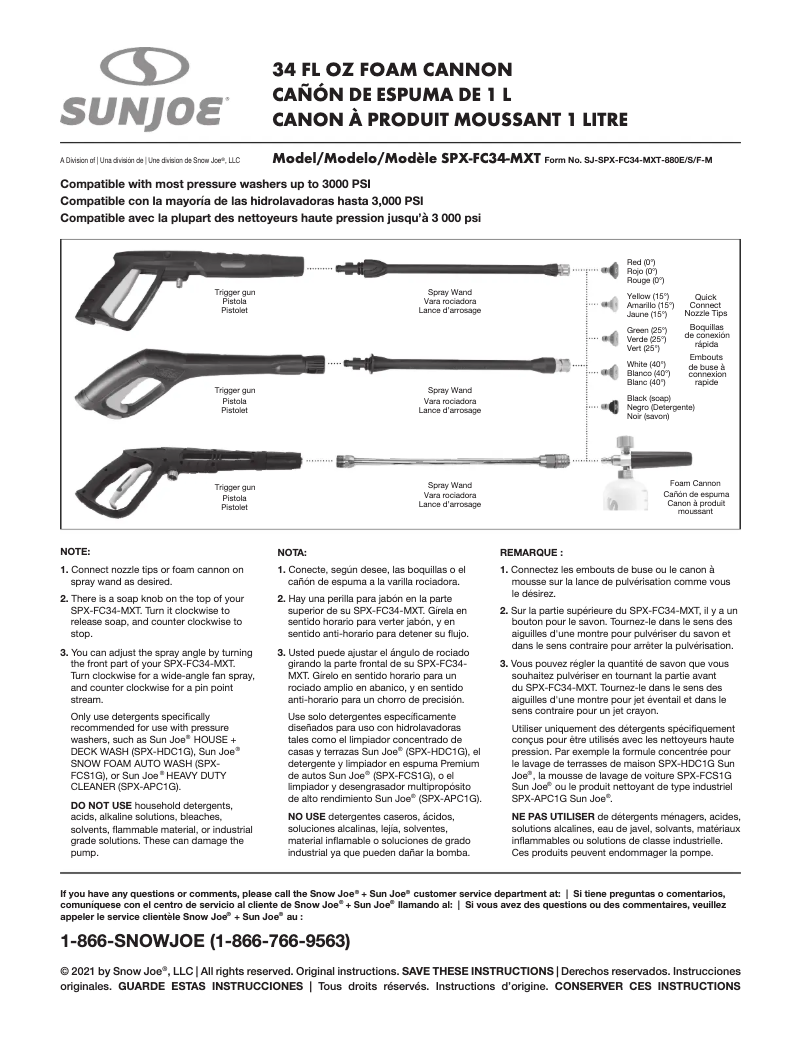 Imagen de la primera página del manual del dispositivo SPX-FC34-MXT