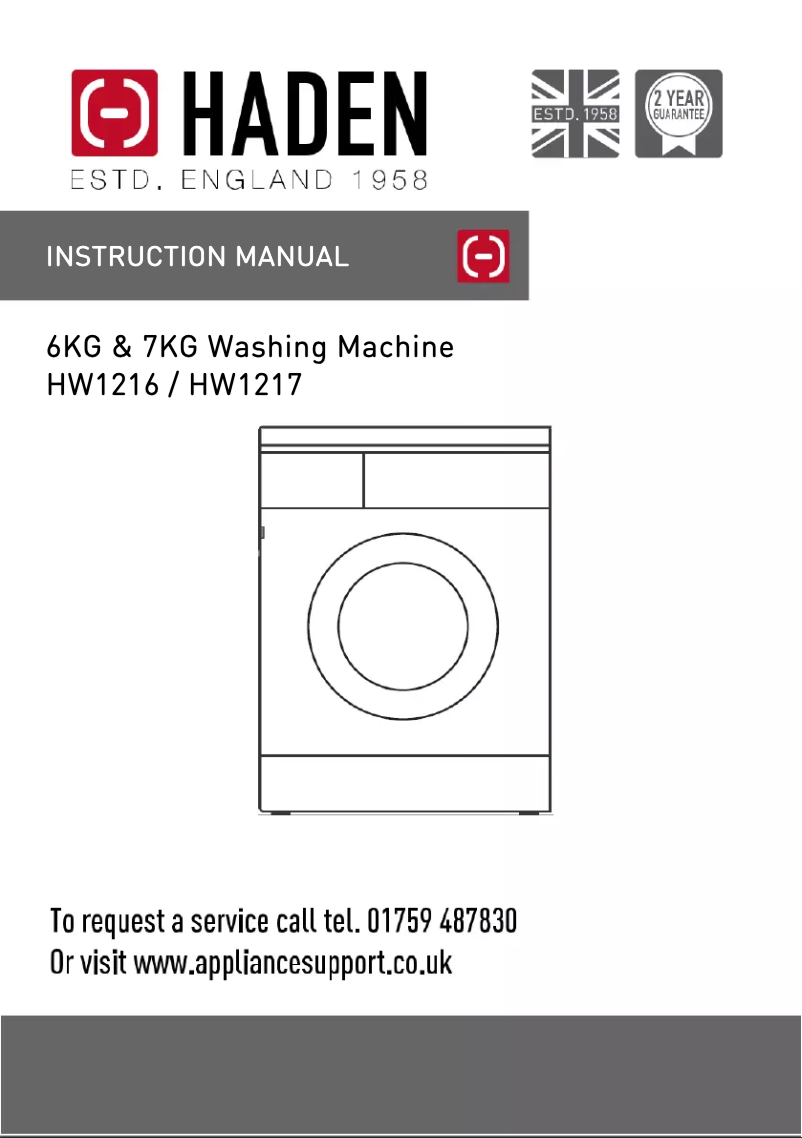 Página 1 del manual Manual de usuario Haden HW1216