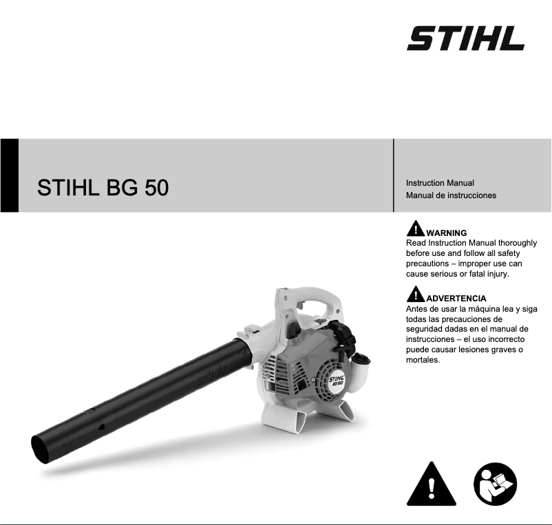Página 1 del manual Manual de usuario Stihl BG 50