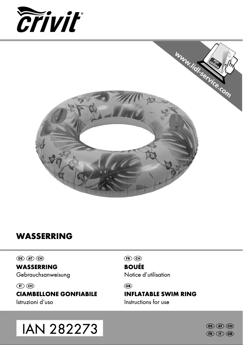 Imagen de la primera página del manual del dispositivo IAN 282273