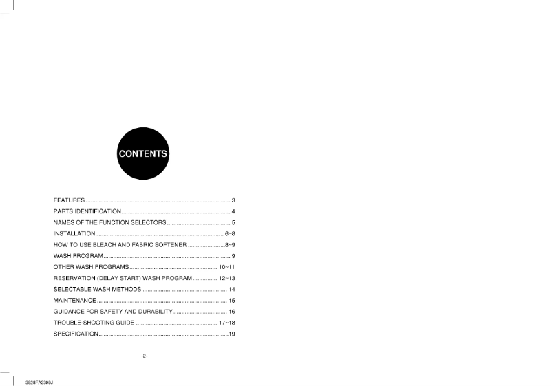Página 1 del manual Manual de usuario LG WF-92C