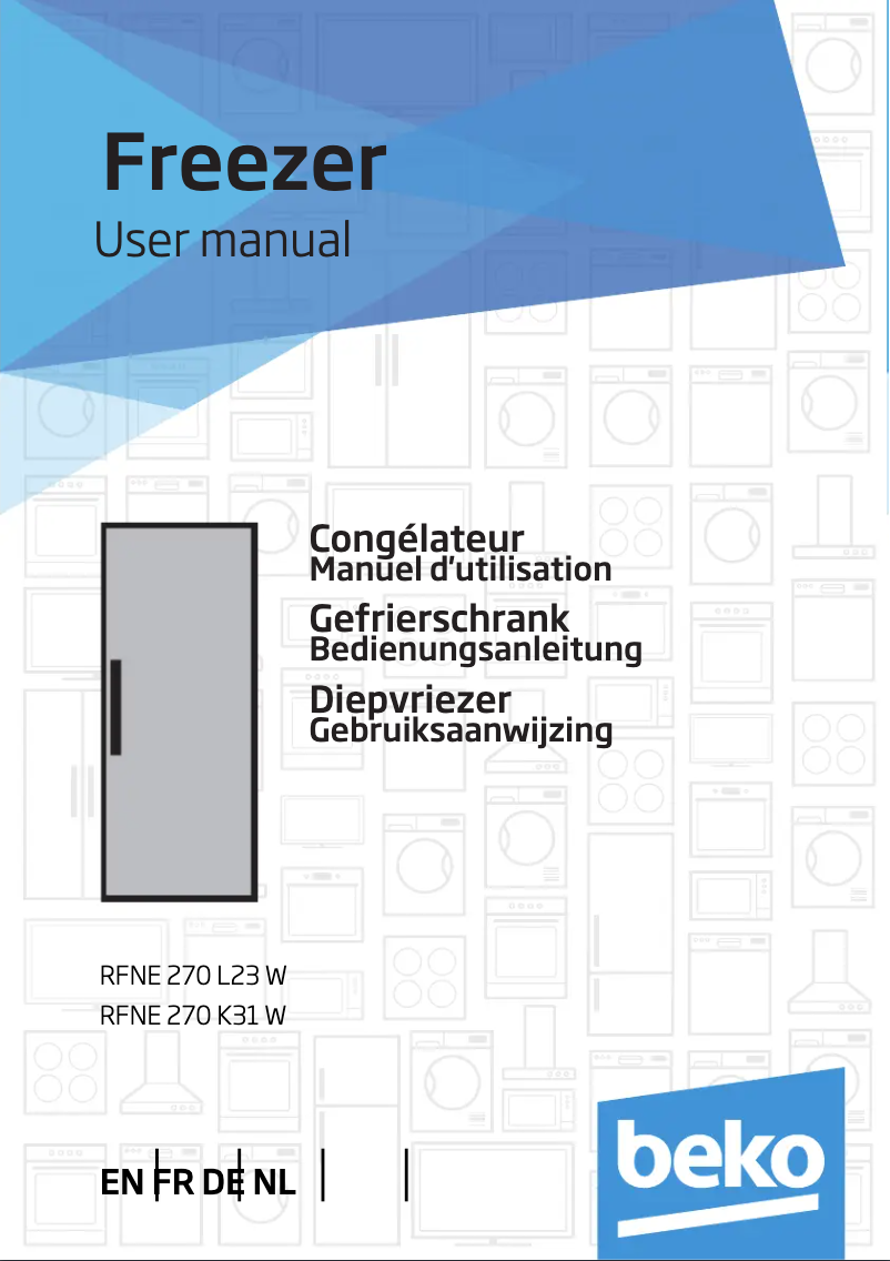 Página 1 del manual Manual de usuario Beko RFNE270K31W