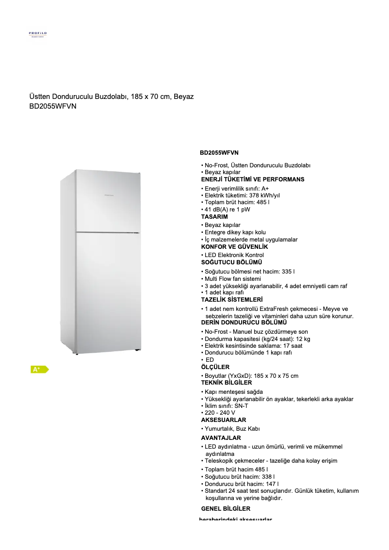 Imagen de la primera página del manual del dispositivo BD2055WFVN