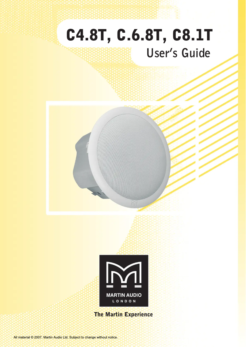 Imagen de la primera página del manual del dispositivo C4.8T