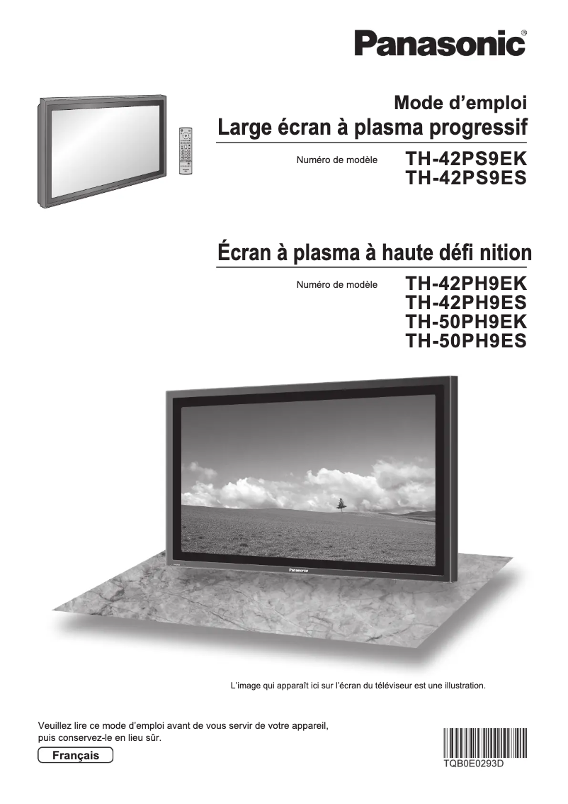 Página nº 1 - Manual de usuario Panasonic TH-50PH9ES