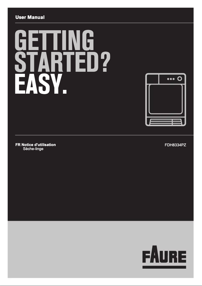 Página 1 del manual Manual de usuario Faure FDH8334PZ