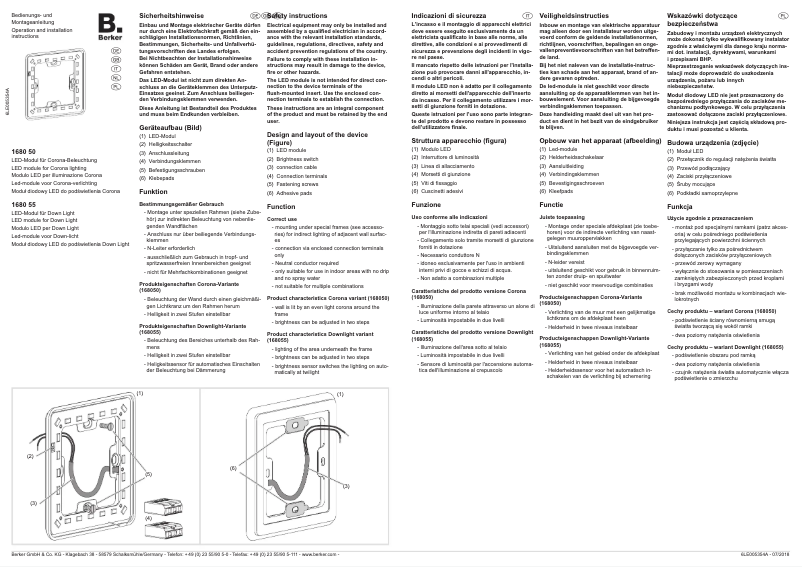 Página 1 del manual Manual de usuario Berker 168050