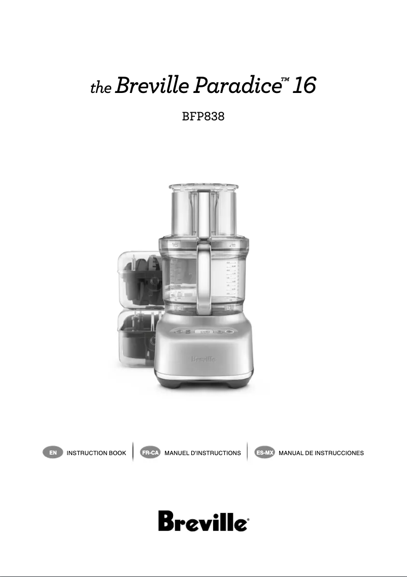 Imagen de la primera página del manual del dispositivo the Paradice 16 BFP838