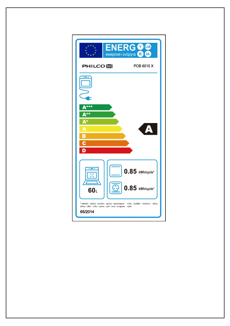 Imagen de la primera página del manual del dispositivo POB 6010 X