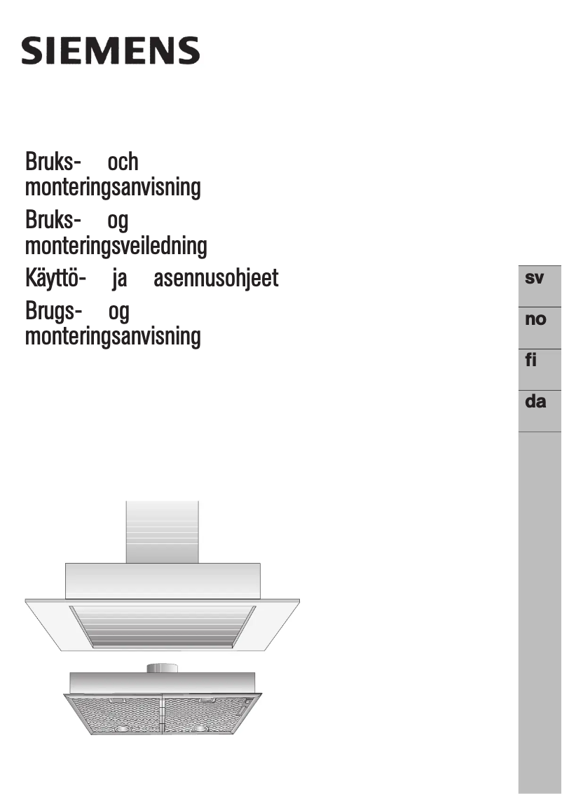 Imagen de la primera página del manual del dispositivo iQ300 LB55564SD