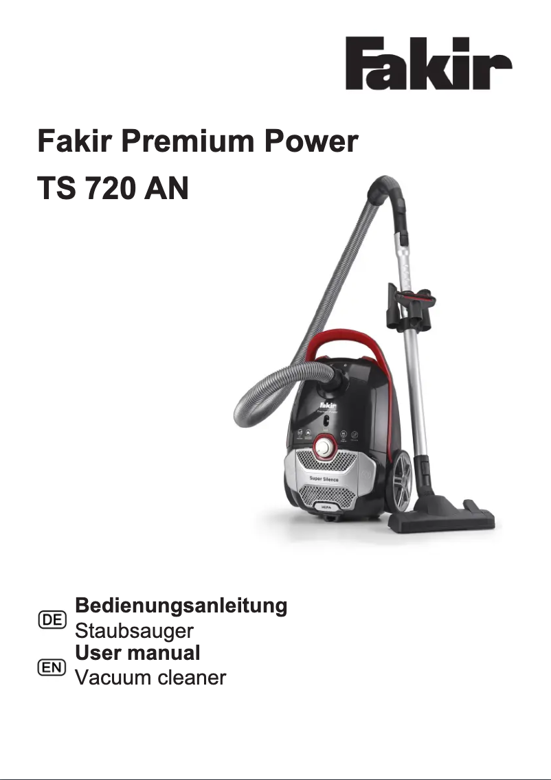 Página 1 del manual Manual de usuario Fakir Premium Power TS 720