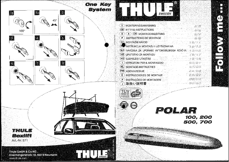 Imagen de la primera página del manual del dispositivo Polar 100
