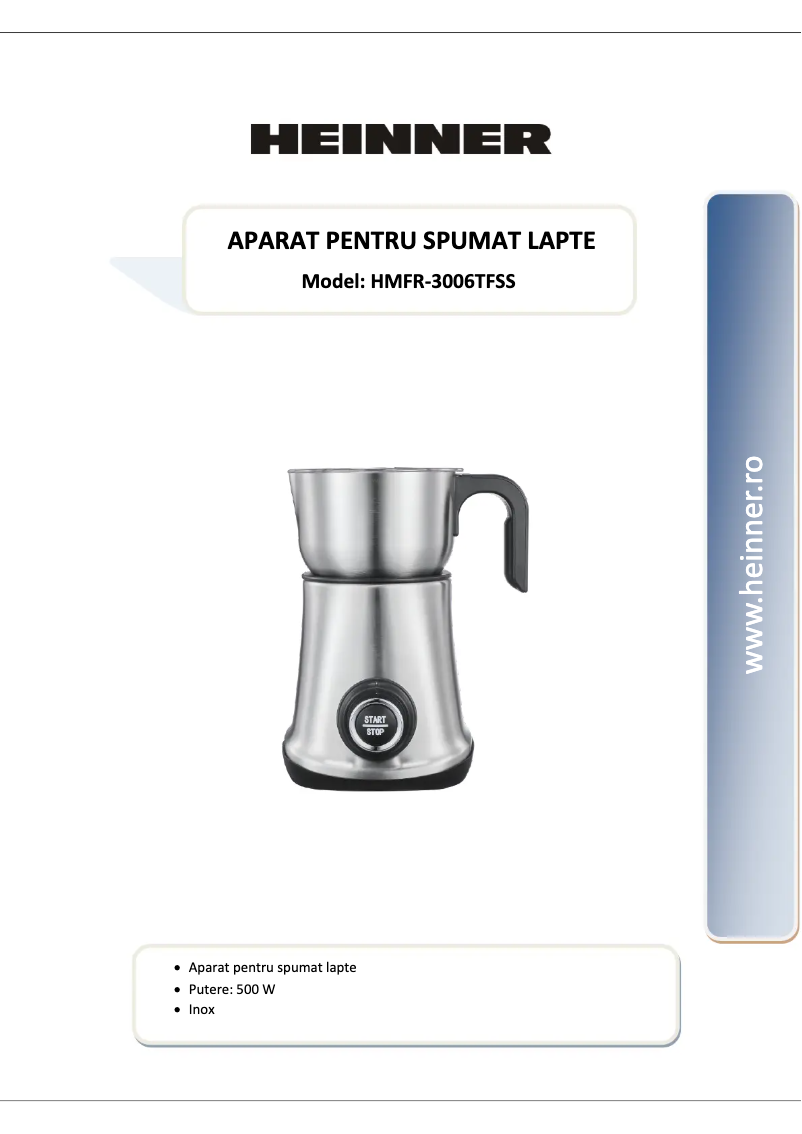 Página 1 del manual Manual de usuario Heinner HMFR-3006TFSS