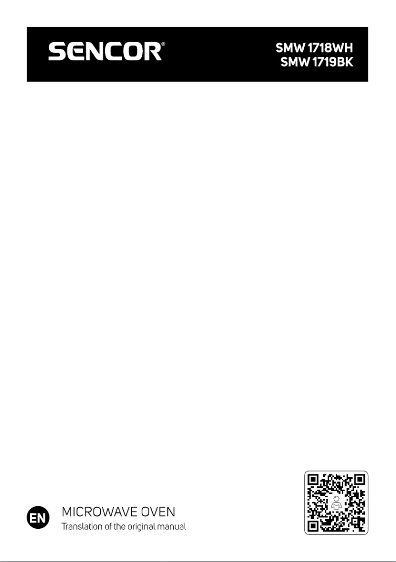 Página 1 del manual Manual de usuario Sencor SMW 1718WH