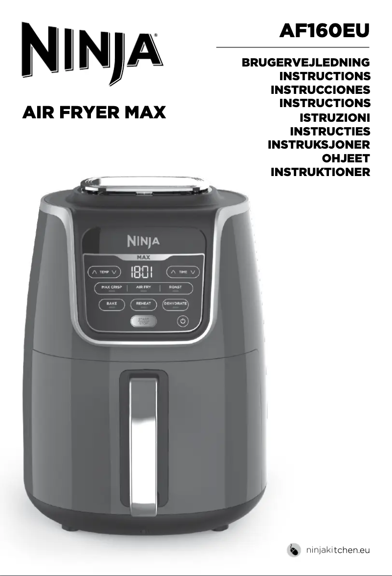 Página 1 del manual Manual de usuario Ninja Air Fryer Max AF160EU
