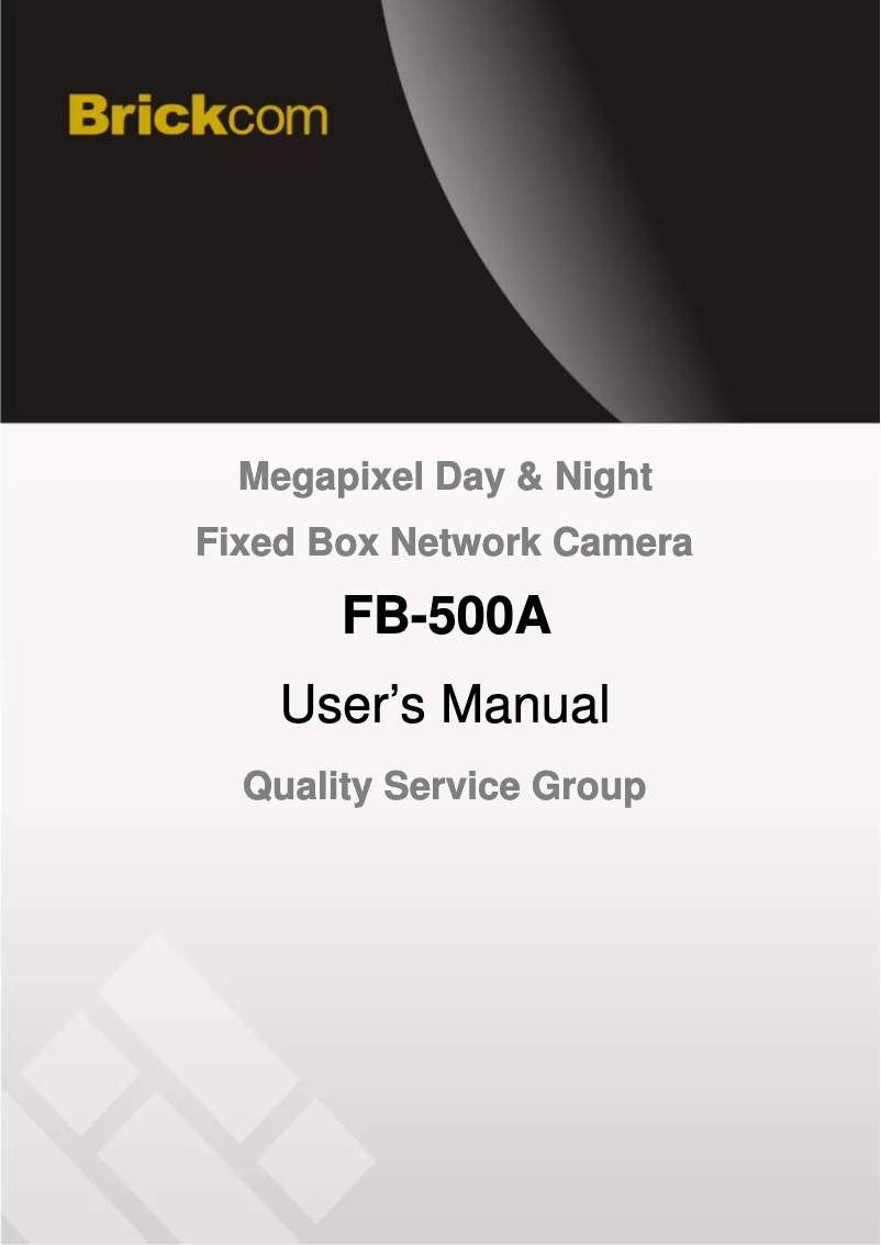 Imagen de la primera página del manual del dispositivo FB-500AP