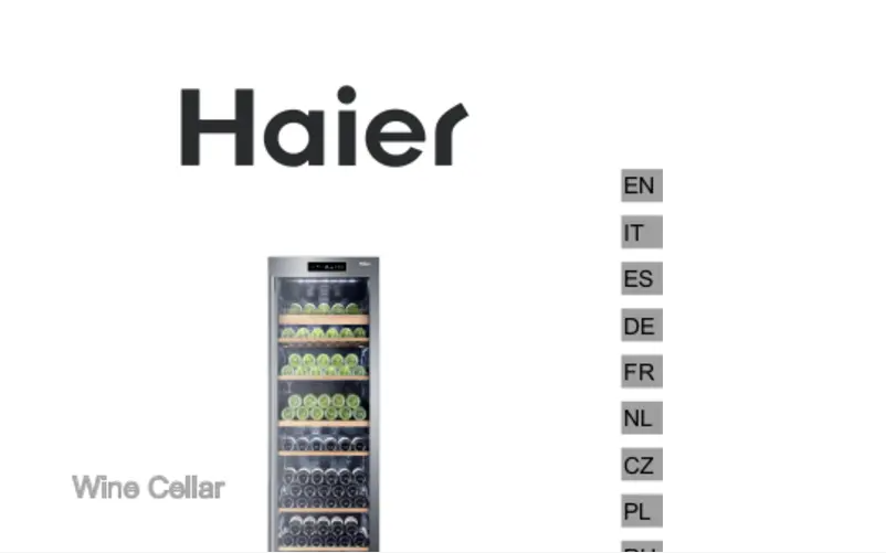 Página 1 del manual Manual de usuario Haier WS50GDAI