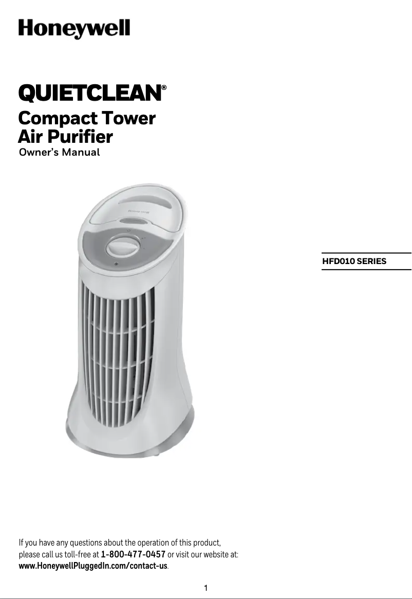 Imagen de la primera página del manual del dispositivo HFD-010