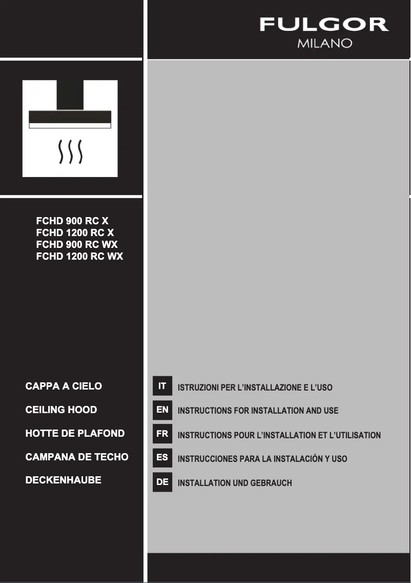 Página nº 1 - Manual de usuario Fulgor Milano FCHD 1200 RC X