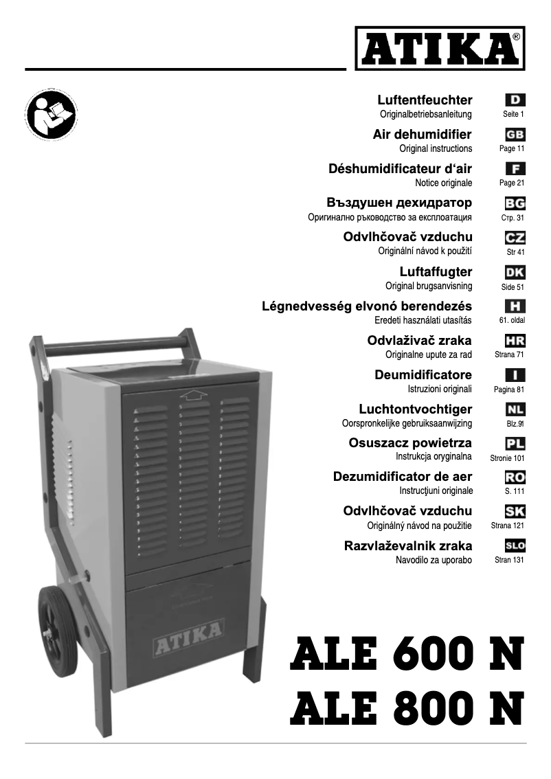 Página nº 1 - Manual de usuario ATIKA ALE 800 N