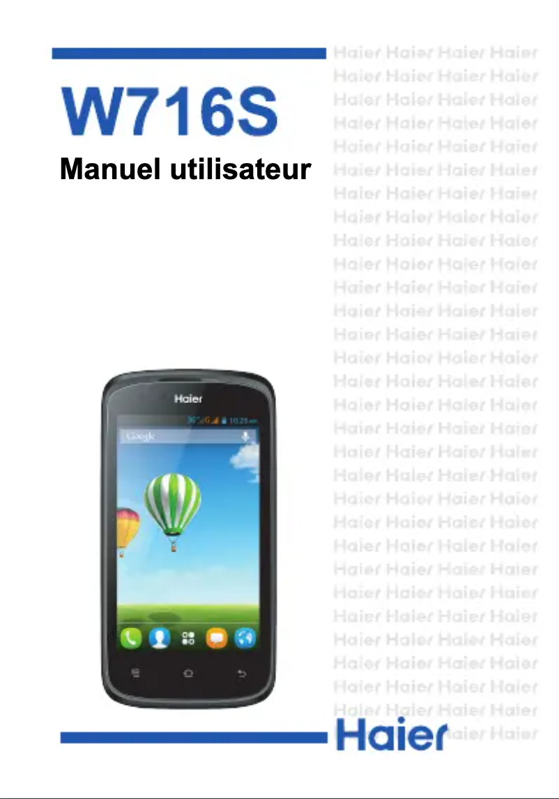 Imagen de la primera página del manual del dispositivo W716S